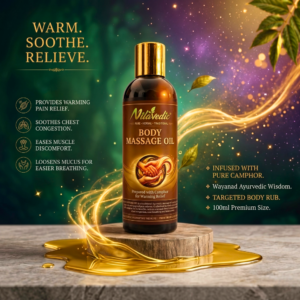 Body Massage Oil 100 ml | Ayurvedic Warming Massage & Chest Rub Oil