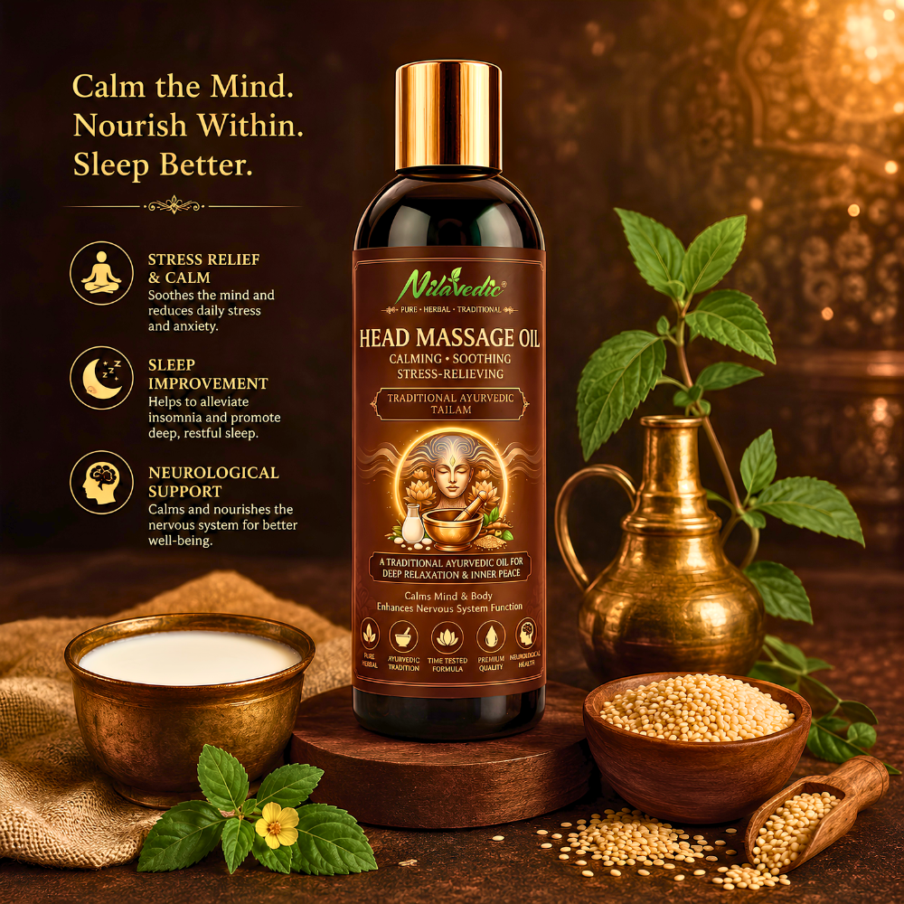 Head Massage Oil 100ml | Ayurvedic Oil for Relaxation & Sleep Support