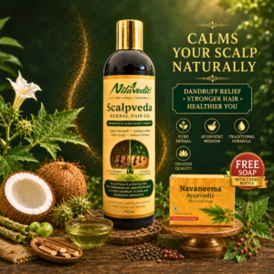 Scalpveda Herbal Hair Oil 200 ml | Ayurvedic Dandruff & Scalp Relief Oil