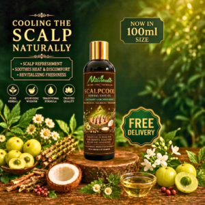 Scalpcool Herbal Hair Oil 100 ml | Ayurvedic Cooling Oil for Hair Growth & Scalp Care